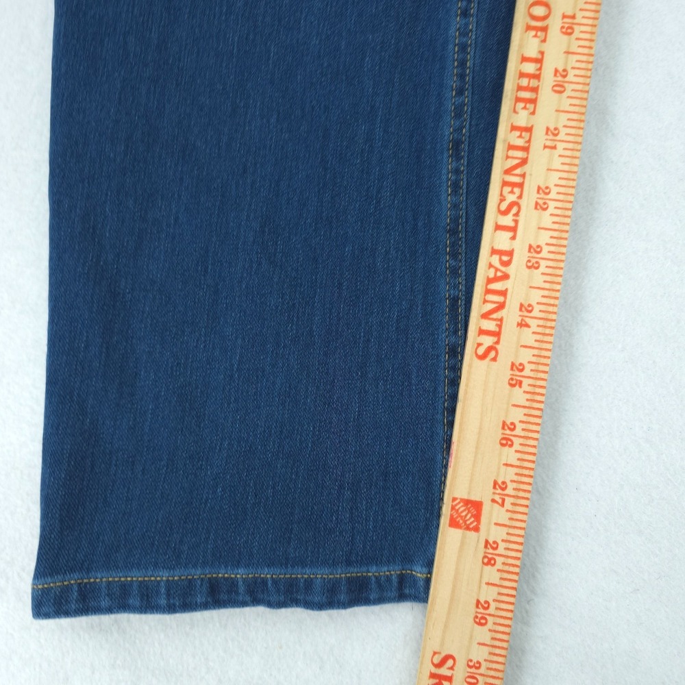 Halara Flex Women's 1X Blue High Rise Straight Leg Stretch Jeans Comfort Casual - Picture 7 of 9